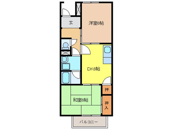 Surplus Two Kの物件間取画像